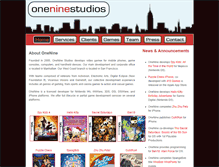 Tablet Screenshot of oneninestudios.com